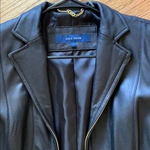 Jacket Cole Haan Genuine lamb skin (leather S)